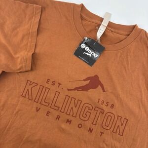 Ouray Sportswear Men's Large Rust Colored Kellington Vermont Nature T Shirt